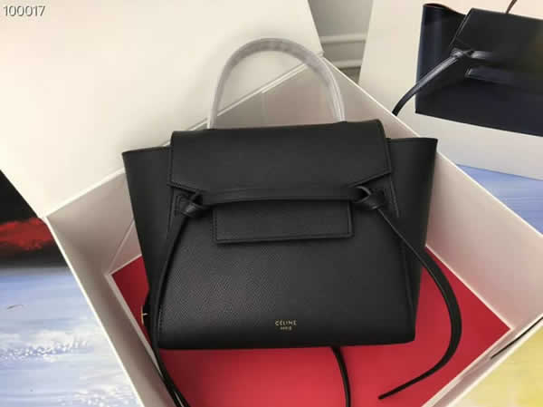 Replica Celine Flap Bag Black Shoulder Bag With 1:1 Quality